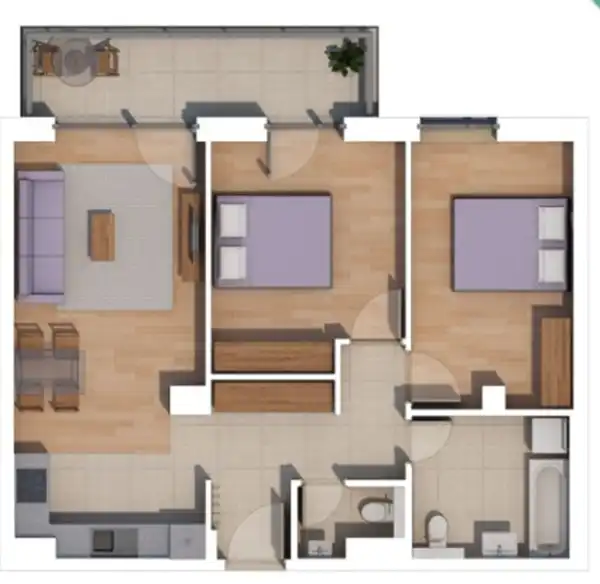 Eladó új építésű téglalakás, Budapest, XIV. kerület 3 szoba 64 m² 105.77 M Ft