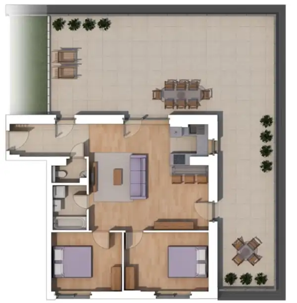 Eladó új építésű téglalakás, Budapest, XIV. kerület 3 szoba 69 m² 166.74 M Ft