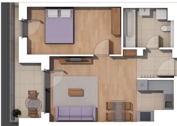 Eladó új építésű téglalakás, Budapest, XIV. kerület 2 szoba 45 m² 80.23 M Ft